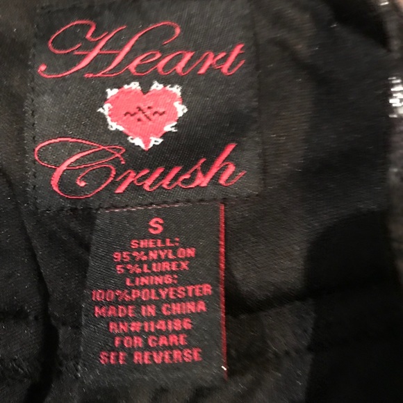 Heart Crush Silver/Black Skirt - Picture 2 of 2